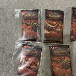 Upper Deck World of Warcraft Fires Of Outland Booster Pack - 231225/ 11 Packs 53334534208 - Image 2