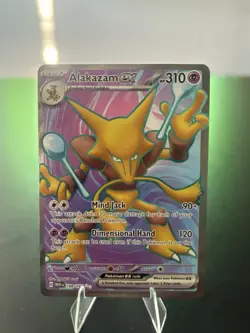 Pokemon Alakazam EX TCG Scarlet Violet-151 Holo Ultra Rare Card 188/165 - Image 1