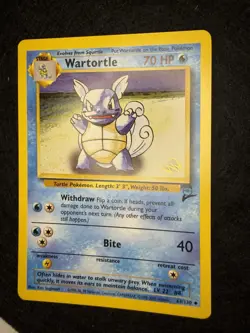 Pokemon TCG Wartortle W Stamped Warner Bros Promo Card NM- - Image 3