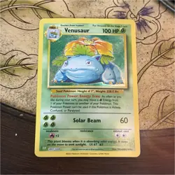 Pokemon Venusaur CLV 003/034 Holo English Card - 2023 Standard Size - Image 1