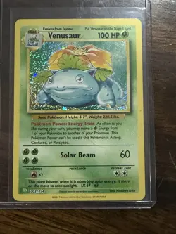 Pokemon Venusaur CLV 003/034 Holo English Card - 2023 Standard Size - Image 3