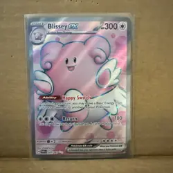 Pokemon Card Blissey EX 201/167 Twilight Masquerade Full Art Ultra Rare Holo TCG - Image 1