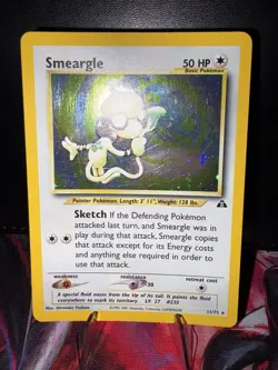 Pokemon TCG Smeargle Neo Discovery Holo Rare Card 11/75 - Image 2