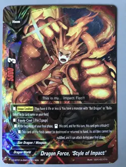 FUTURE CARD BUDDYFIGHT DRAGON FORCE "STYLE OF IMPACT" X2-BT01A-SS01/0013EN RR - Image 1