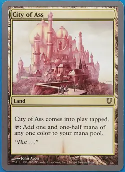 City of Ass Unhinged NM Land Rare MAGIC THE GATHERING CARD (ID# 507545) ABUGames - Image 1