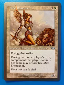 MTG 1x Miss Demeanor # 10 Unglued Magic the Gathering Card x1 NM - Image 1