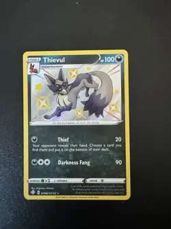 Thievul SV082/SV122 Shiny Holo Rare Shining Fates Pokemon Card - Image 1