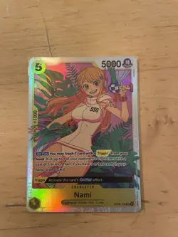 One Piece TCG - Nami OP08-106 SR Two Legends - English Card NM - Image 1