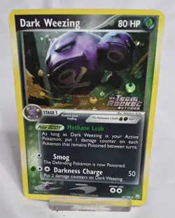Pokemon Dark Weezing Card 42/109 Team Rocket Returns Stamped - Image 1