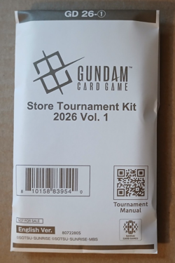 Gundam TCG Card Game Store Tournament Kit 2025 Vol 1 English New Sealed - Image 1