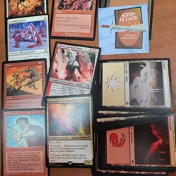 RED/WHITE *TOXIC POISON INFECTS* themed COMMANDER MAGIC DECK 100 MTG Cards - Image 5