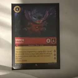 stitch abomination 125/204 lilo & stitch disney lorcana tcg card stock - Image 1