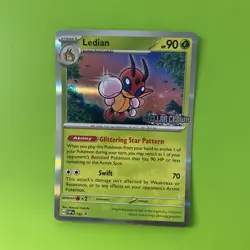 Ledian SVP133 Stellar Crown Pre-Release Stamped Promo Card Pokemon TCG. - Image 1