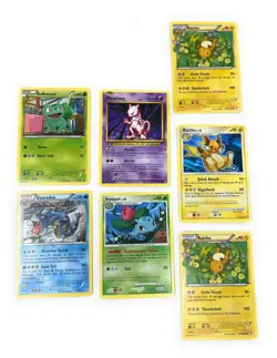 Pokemon Card Lot Mewtwo Gyarados Bulbasaur Ivysaur Raichu Vintage Excellent Cond - Image 1