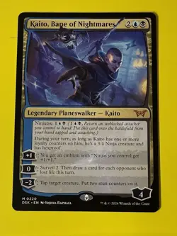 MTG - Kaito, Bane of Nightmares (Nonfoil) - DSK Duskmourn #220 - LP Condition - Image 1