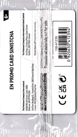 SEALED Sinistcha - (Prerelease) Promo SV: Scarlet & Violet Promo Cards 022/167 N - Image 2