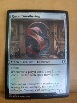 Rug of Smothering #336 (Foil) (NM) Baldur's Gate CLB Magic MTG Nice Card - Image 1