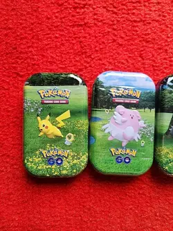 Pokemon TCG Pokemon GO Mini Tins - Full Art Set (5 tins brand new and sealed) - Image 2