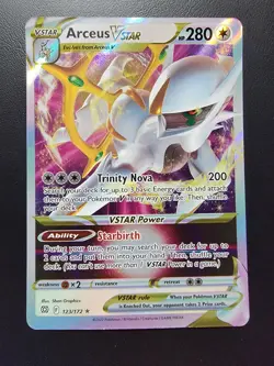 Arceus VSTAR 123/172 Swsh09: Brilliant Stars Holo pokemon - Image 1
