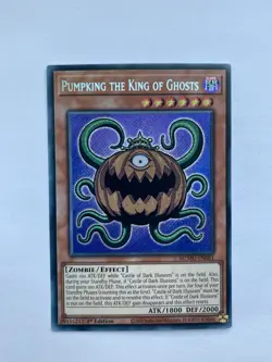 YuGiOh Pumpking The King Of Ghosts Secret Rare Chibi Art MZMU-EN061 - Image 1