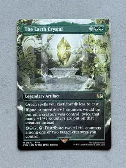 THE EARTH CRYSTAL #342 Borderless Rare Regular FIN Final Fantasy MTG Magic - NM - Image 1