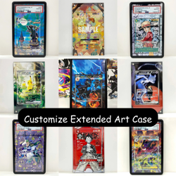 TCG CCG SLAB EXTENDED ART CASE CUSTOMIZE - POKEMON ONE PIECE YUGIOH ANY CARD OK - Image 1