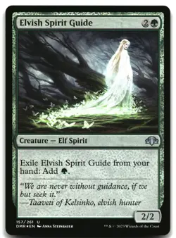 MTG Elvish Spirit Guide FOIL U Dominaria Remastered 157 LP - Image 1