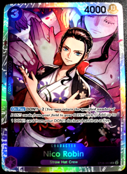 Nico Robin ST26-003 SR ONE PIECE Card Game NM Purple Starter Deck 26 NM - Image 1