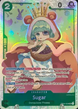 • Sugar • OP04-024 SR Kingdoms of Intrigue Holo Foil One Piece TCG NM - Image 1