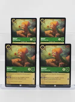 Disney Lorcana Bucky - Squirrel Squeak Tutor 73/204 Floodborn 4 Cards Errata - Image 1