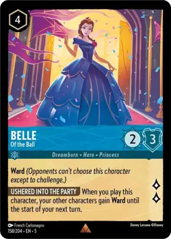 Disney Lorcana TCG - Shimmering Skies - Belle - Of the Ball - 158/204 - Image 1