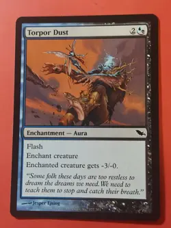 2008 Magic The Gathering Shadowmoor #177 Torpor Dust, C, B/Blk, NF, cd3 - Image 1
