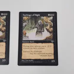 Lot of 2 Harbinger of Night Mirage Magic The Gathering MTG Cards (1996) NM/M - Image 3