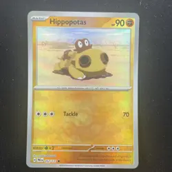Hippopotas - 052/131 - Master Ball Reverse - Prismatic Evolutions - Pokemon Card - Image 1