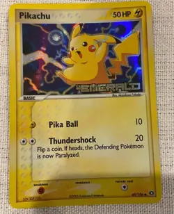 #2 Pikachu 60/106 EX Emerald 2005 Reverse Holo Pokemon Card TCG - Image 1