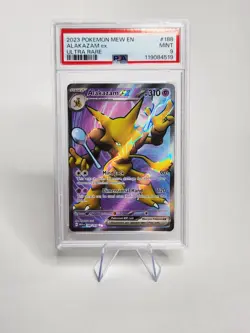 Alakazam ex - 188/165 - Pokemon 151 Full Art Ultra Rare Card PSA 9 - Image 1