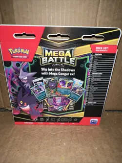 Pokemon TCG Mega Gengar Ex Battle Deck Factory Sealed 2025 New Trading Cards - Image 2