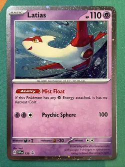 Pokemon Card - Latias - Cosmos Holo Black Star Promo (SVP139) Scarlet Violet NM - Image 1