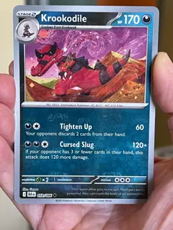 POKEMON KROOKODILE 059/086 UNCOMMON HOLOFOIL MASTER BALL BLACK BOLT NM CARD - Image 1