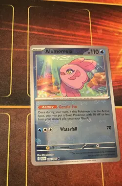 PACK FRESH Alomomola 024/086 Master Ball Reverse Holo Black Bolt Pokemon Card NM - Image 1