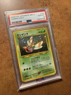 PSA 10 Yanma Pokemon Japanese Neo 2 Discovery Holo Card GEM MINT - Image 2