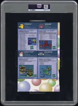 Gengar Pikachu Pokemon Card Toy Wishes & Venusaur Stamp Sheet Shogakukan PSA - Image 3