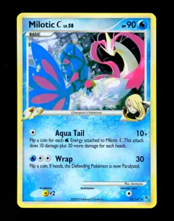 2009 Pokemon MILOTIC C Supreme Victors COSMOS HOLO Bleed Platinum Set Card 5/147 - Image 5