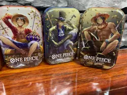 One Piece Card Game Sealed Tins 5 Set Volume 1 & 2 - OP-10 TS-01 & TS-02 OP-13 - Image 3