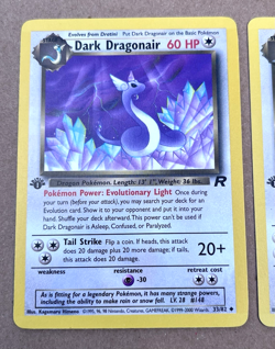 Dark Dragonair & Dragonite 1st Edition Team Rocket Pokemon Card 30/62 Non-Holo - Image 2