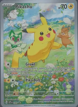 Pokemon Pikachu SVP 088 Scarlet & Violet Full Art Holo Black Star Promo Card NM - Image 1