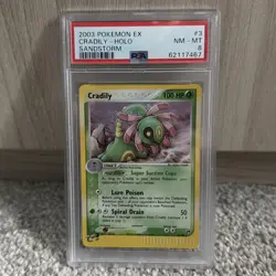 PSA 8 NM-MINT Cradily HOLO 3/100 EX Sandstorm 2003 Pokemon Card - Image 1