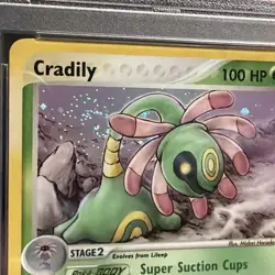 PSA 8 NM-MINT Cradily HOLO 3/100 EX Sandstorm 2003 Pokemon Card - Image 4