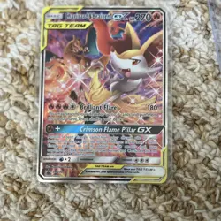 Charizard & Braixen GX TAG TEAM SM230 Holo Promo Pokemon Card English - Image 1