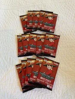 15x One Piece Card Game Carrying on His Will OP-13 15 English Booster Packs - Image 1